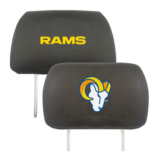 Los Angeles Rams Embroidered Head Rest Cover Set - 2 Pieces - Los Angeles Rams