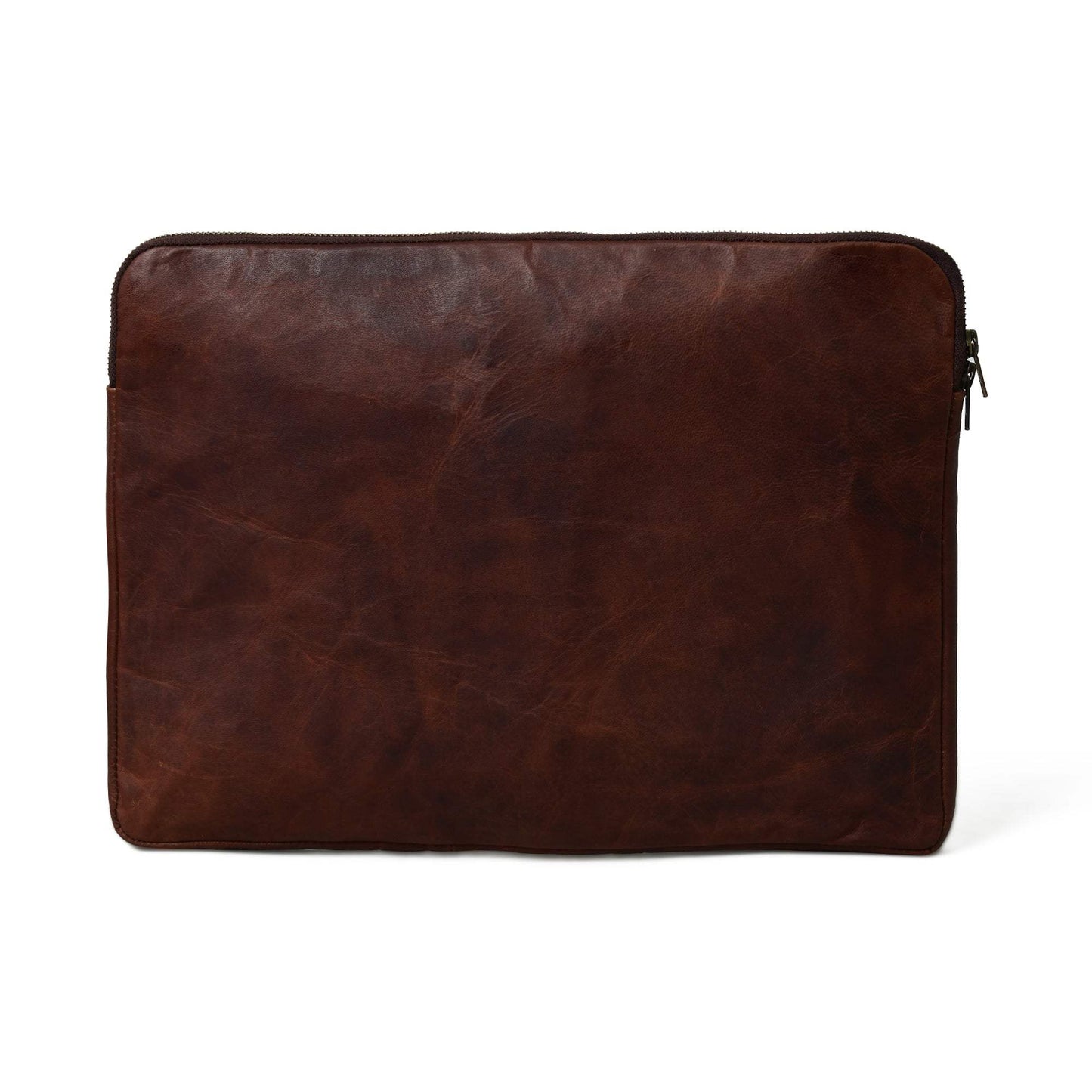 Zento Laptop Sleeve - Dark Brown - Classy Leather Bags - Flyclothing LLC