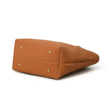 Era Vegan Leather Tote - Tan Brown - Classy Leather Bags - Flyclothing LLC