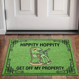 Frog Rocking Chair Funny Personalized Non-Slip Flannel Floor Mat