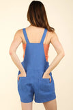 VERY J Adjustable Suspender Overalls with Pockets - Trendsi