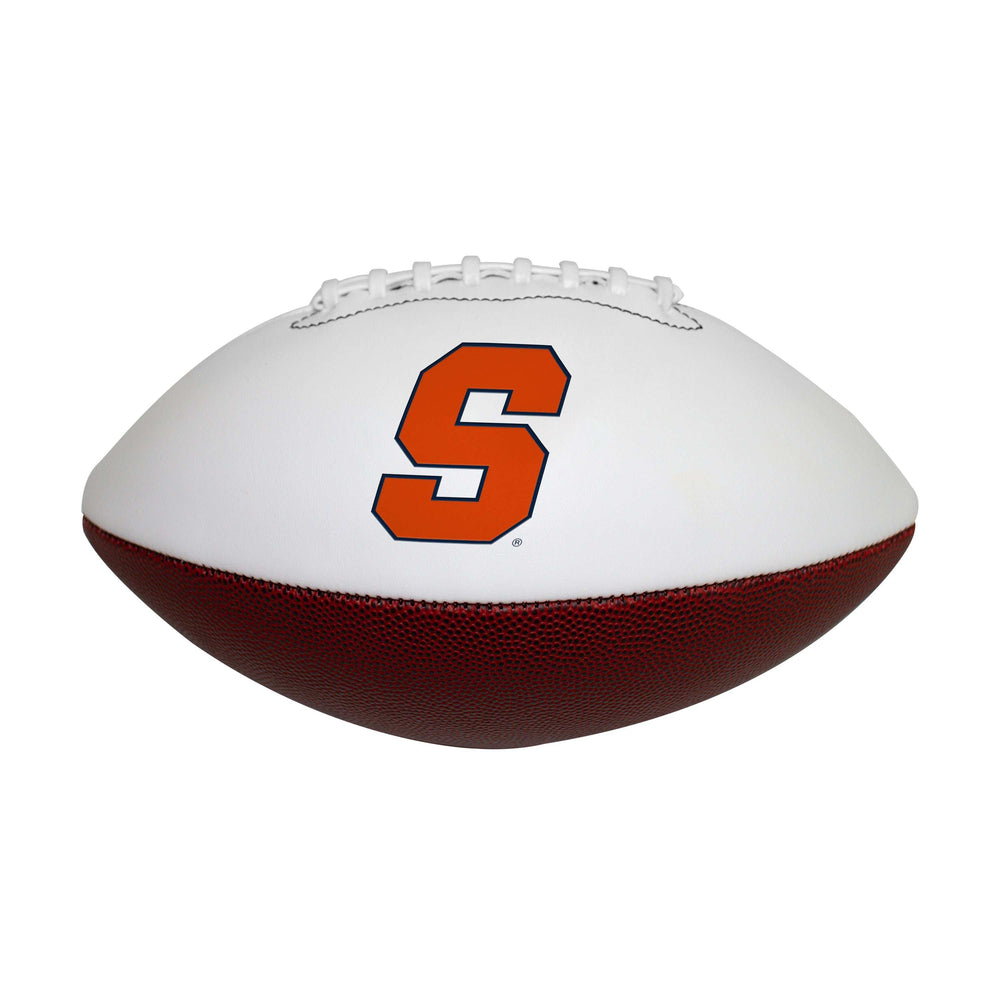 Syracuse University Composite Brown Full Size Autograph Football f/ Primary Logo - Logo Brands - Flyclothing LLC