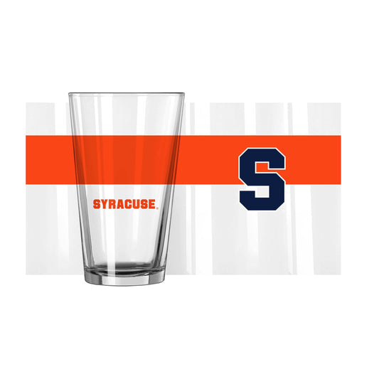 Syracuse 16oz Colorblock Pint Glass - Logo Brands - Flyclothing LLC