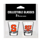 Syracuse Campus Colors 2oz Letterman Shot Glass 2 Pack