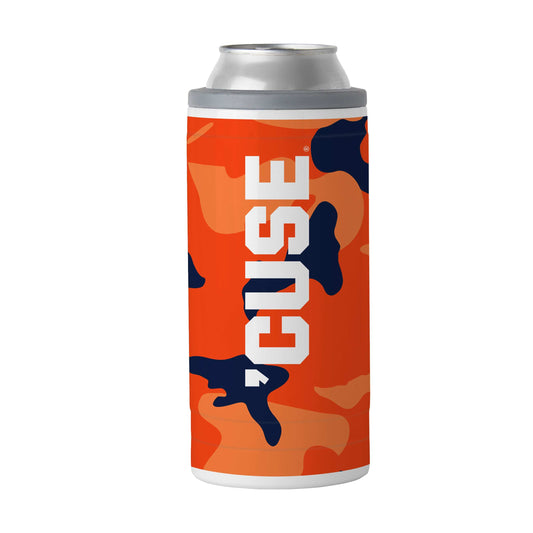 Syracuse Camo Swagger 12oz Slim Can Coolie - Logo Brands - Flyclothing LLC