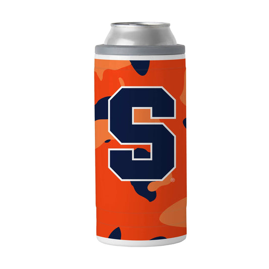 Syracuse Camo Swagger 12oz Slim Can Coolie - Logo Brands - Flyclothing LLC