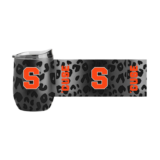 Syracuse Leopard 16oz Black Powdercoat Curved Beverage - Logo Brands - Flyclothing LLC