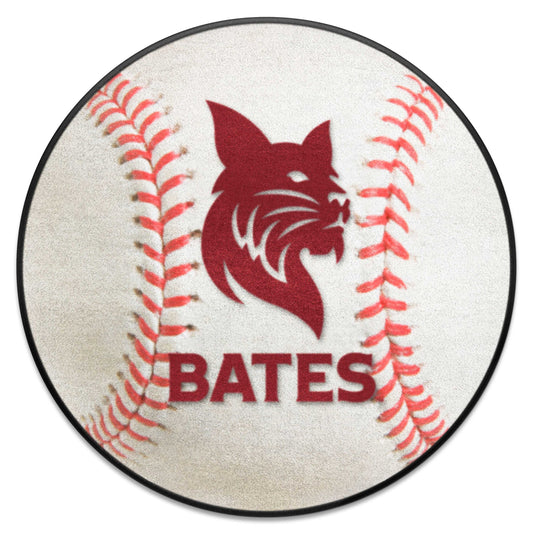 Bates College Bobcats Baseball Rug - 27in. Diameter - Bates College