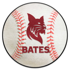 Bates College Bobcats Baseball Rug - 27in. Diameter - Bates College