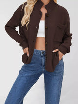 Casual Knit Button-Down Cardigan - Trendsi - Flyclothing LLC