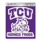Texas Christian University Decal 3-pk - Logo Brands - Flyclothing LLC