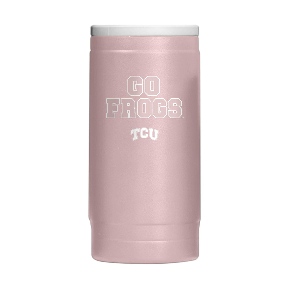 TCU 12oz Stencil Powdercoat SlimCan Coolie