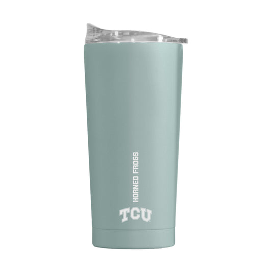 TCU 20oz Vertical Powder Coat Tumbler - Logo Brands - Flyclothing LLC