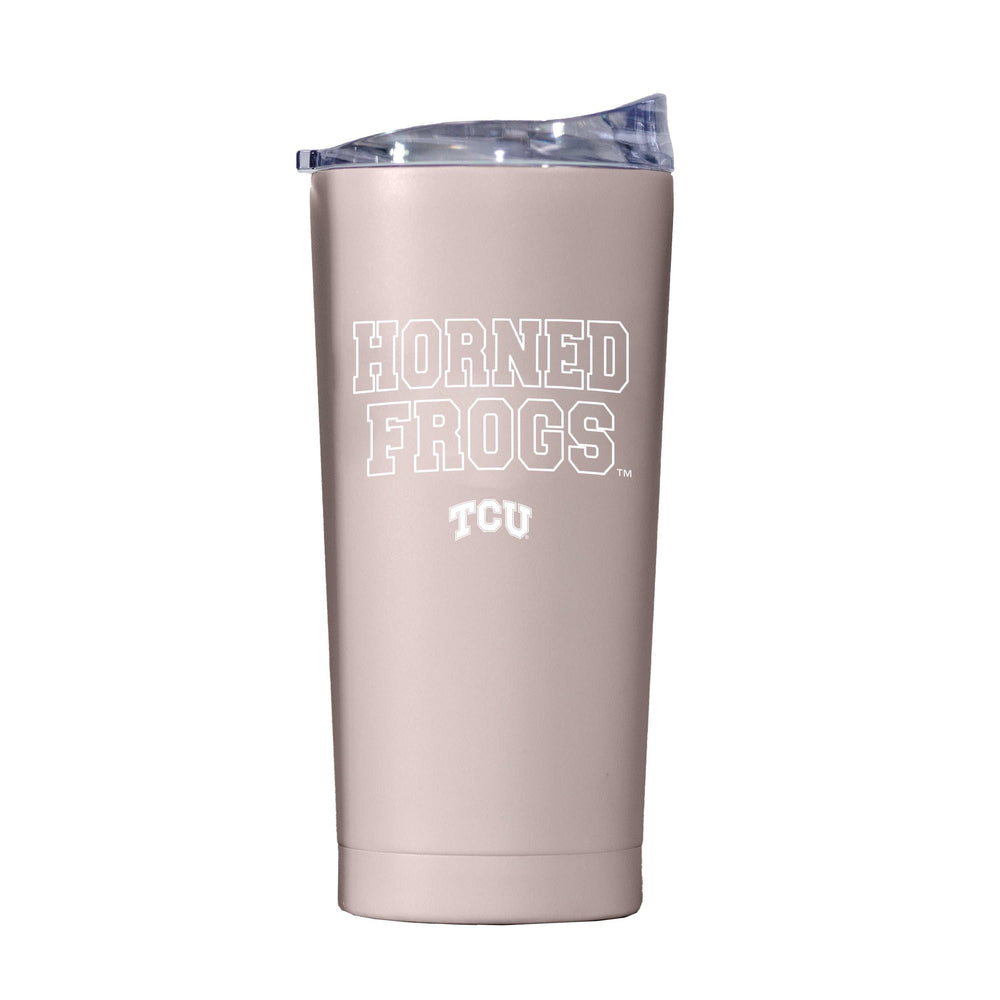 TCU 20oz Stencil Powder Coat Tumbler - Logo Brands - Flyclothing LLC