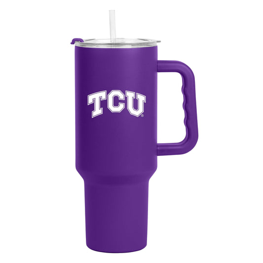 TCU 40oz Flipside Powder Coat Tumbler - Logo Brands - Flyclothing LLC