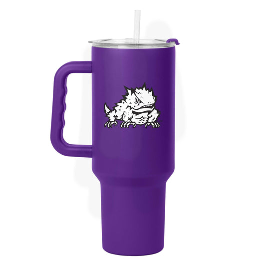 TCU 40oz Flipside Powder Coat Tumbler - Logo Brands - Flyclothing LLC