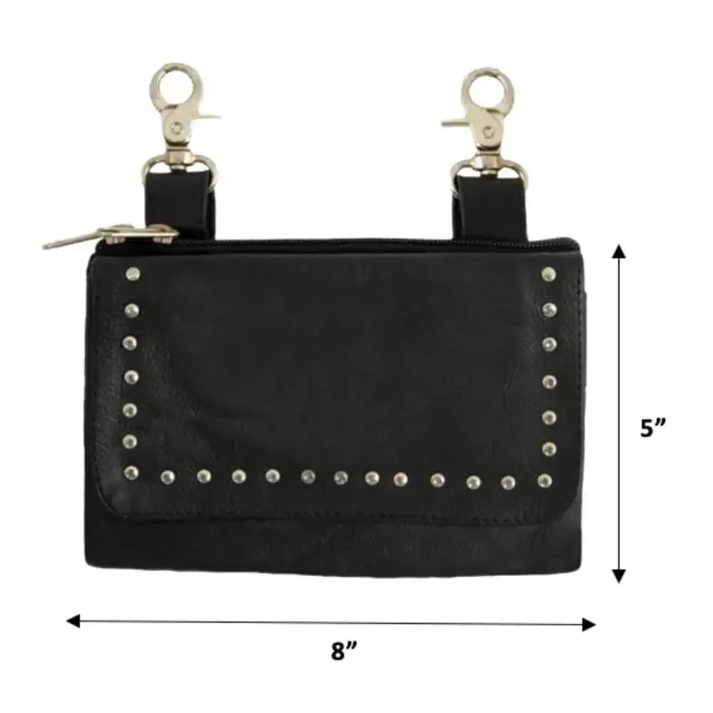 Ladies Cowhide Leather Clip-On Bag - Unik Just for Bikers - Flyclothing LLC
