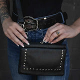 Ladies Cowhide Leather Clip-On Bag - Unik Just for Bikers - Flyclothing LLC