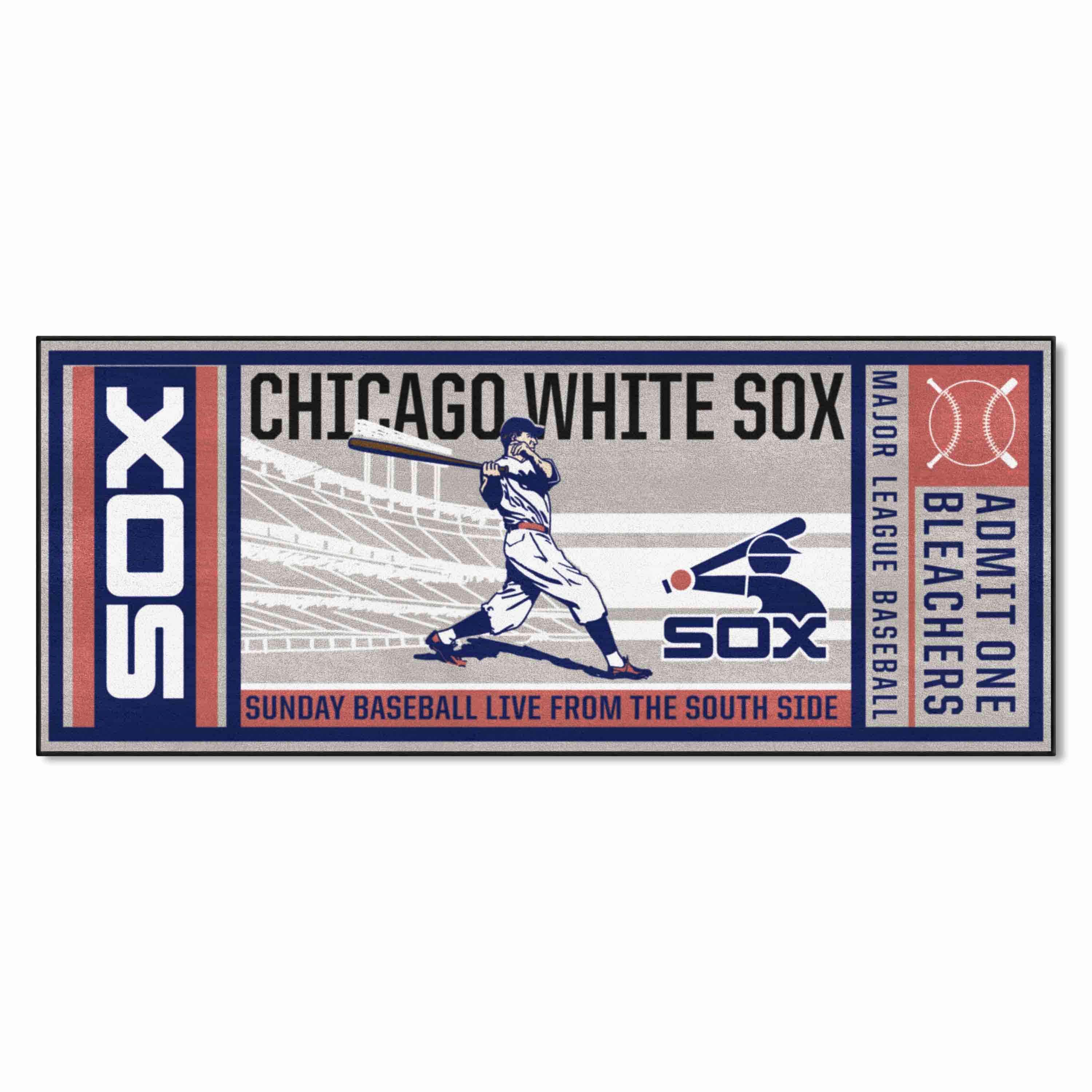 Chicago White Sox Ticket Runner Rug - 30in. x 72in.1917 - Chicago White Sox
