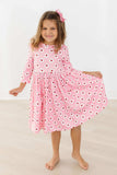 Daisy Delight 3/4 Sleeve Pocket Twirl Dress - Mila & Rose ® - Flyclothing LLC