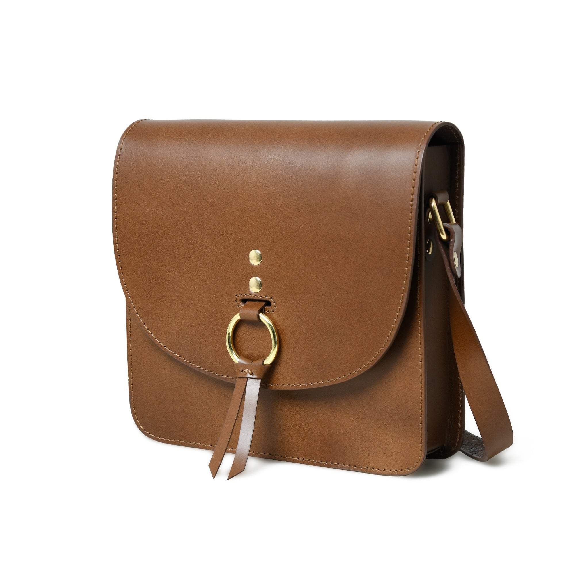 Brown Elegance Crossbody Sling Bag - Classy Leather Bags - Flyclothing LLC