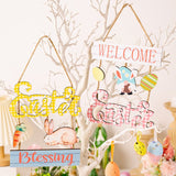 Easter Wooden Hanging Widget - Trendsi