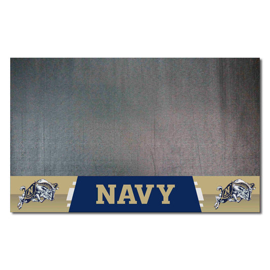 Naval Academy Vinyl Grill Mat - 26in. x 42in. - Naval Academy
