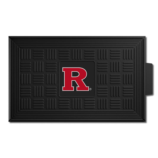 Rutgers Scarlett Knights Heavy Duty Vinyl Medallion Door Mat - 19.5in. x 31in. - Rutgers