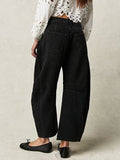 Wide Leg Jeans with Pockets - Trendsi