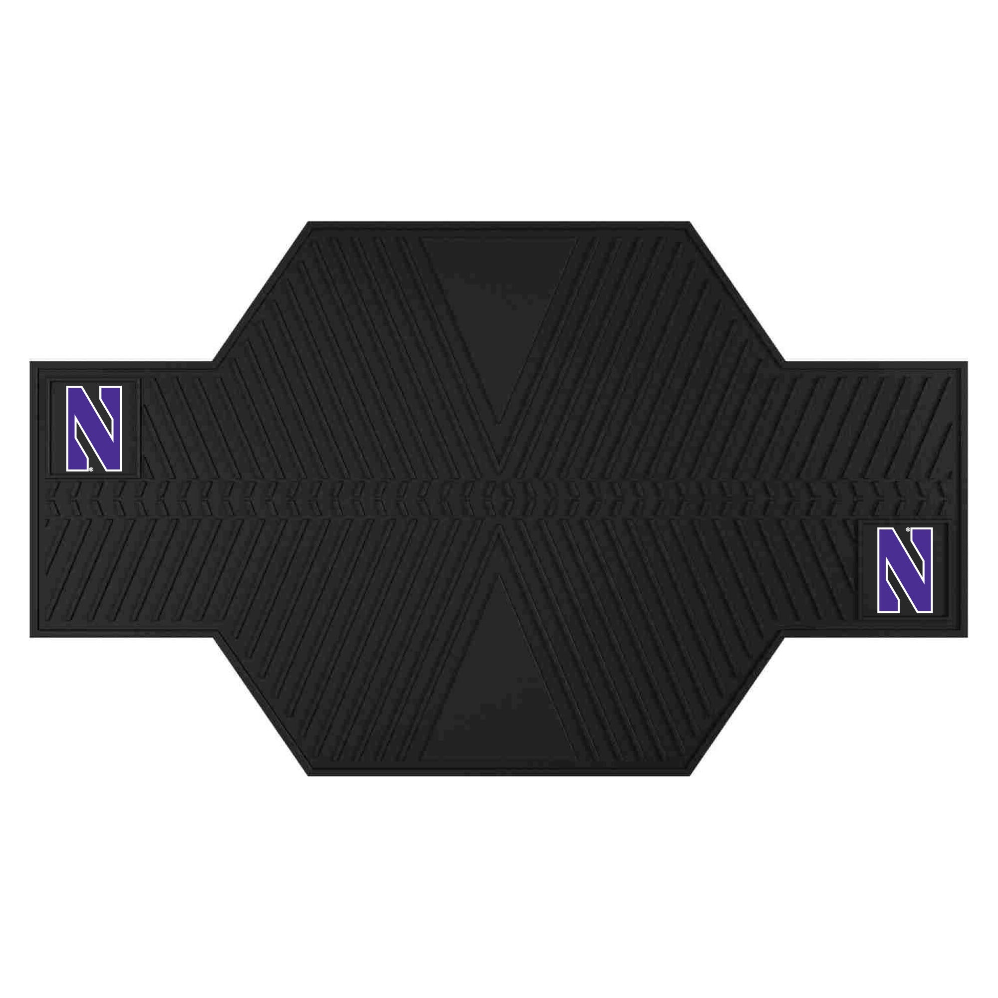 Northwestern Wildcats Motorcycle Mat - Northwestern
