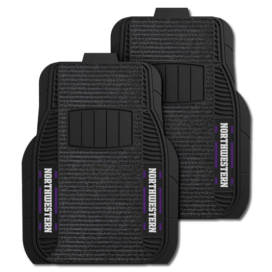 Northwestern Wildcats 2 Piece Deluxe Car Mat Set - Northwestern