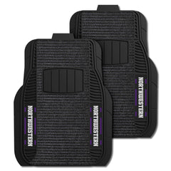Northwestern Wildcats 2 Piece Deluxe Car Mat Set - Northwestern