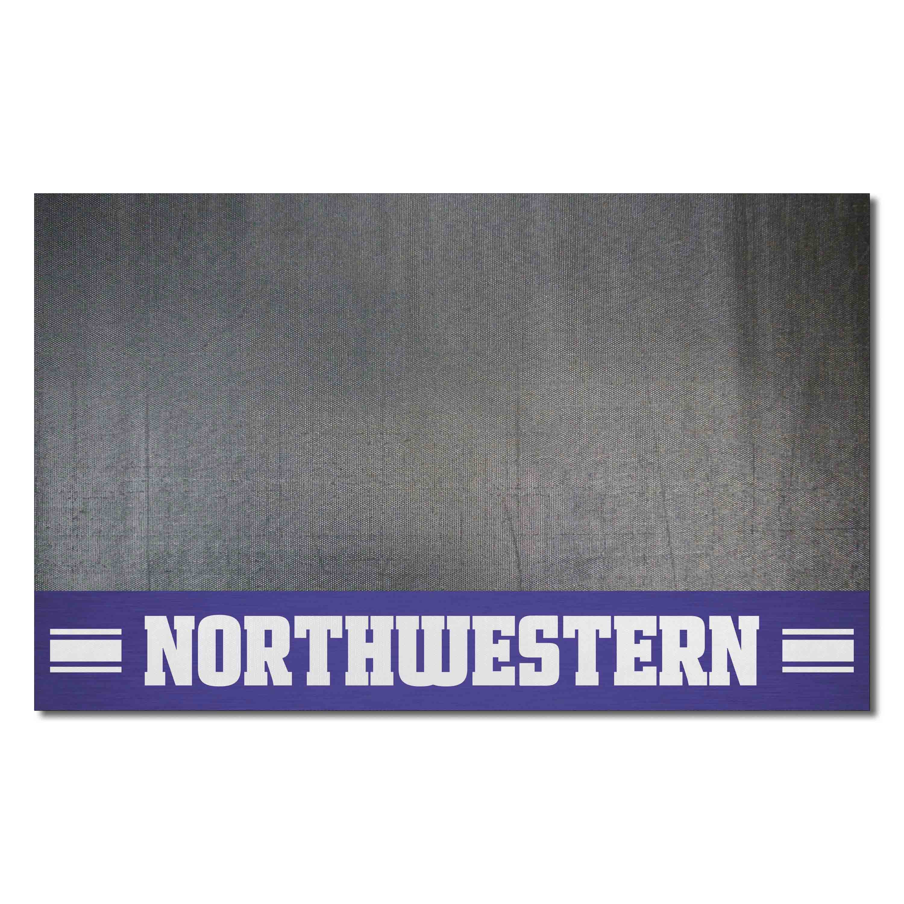 Northwestern Wildcats Vinyl Grill Mat - 26in. x 42in. - Northwestern