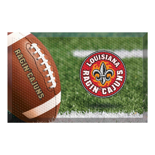 Louisiana-Lafayette Ragin' Cajuns Rubber Scraper Door Mat - Louisiana-Lafayette