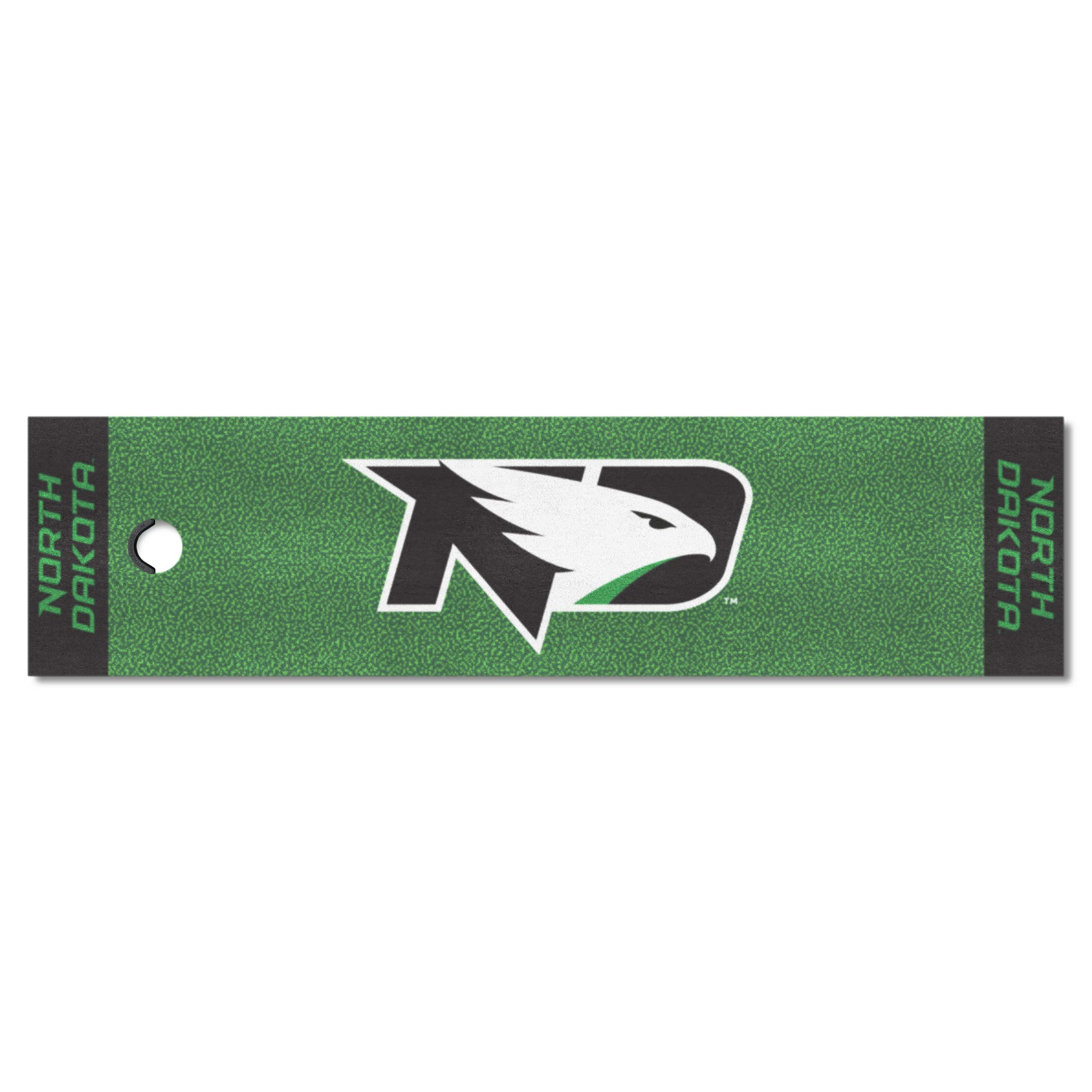 North Dakota Fighting Hawks Putting Green Mat - 1.5ft. x 6ft. - North Dakota