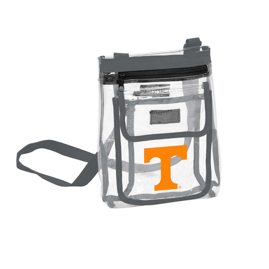 Tennessee Charcoal Clear Crossbody Tote - Logo Brands - Flyclothing LLC
