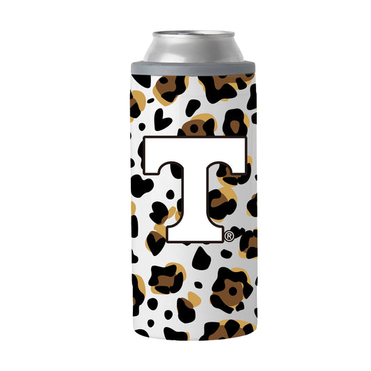 Tennessee 12oz Neutral Leopard Slim Can Coolie - Logo Brands - Flyclothing LLC