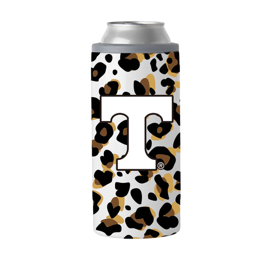 Tennessee 12oz Neutral Leopard Slim Can Coolie - Logo Brands - Flyclothing LLC