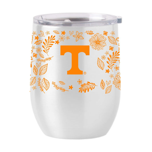 Tennessee 16oz Botanical Stainless Curved Beverage - Logo Brands - Flyclothing LLC