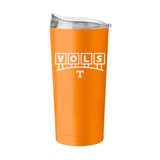 Tennessee Block Sign 20oz Powder Coat Tumbler - Logo Brands - Flyclothing LLC