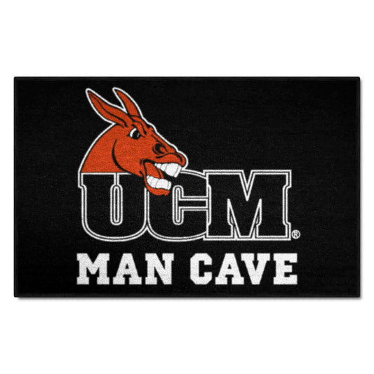Central Missouri Mules Man Cave Starter Mat Accent Rug - 19in. x 30in. - Central Missouri