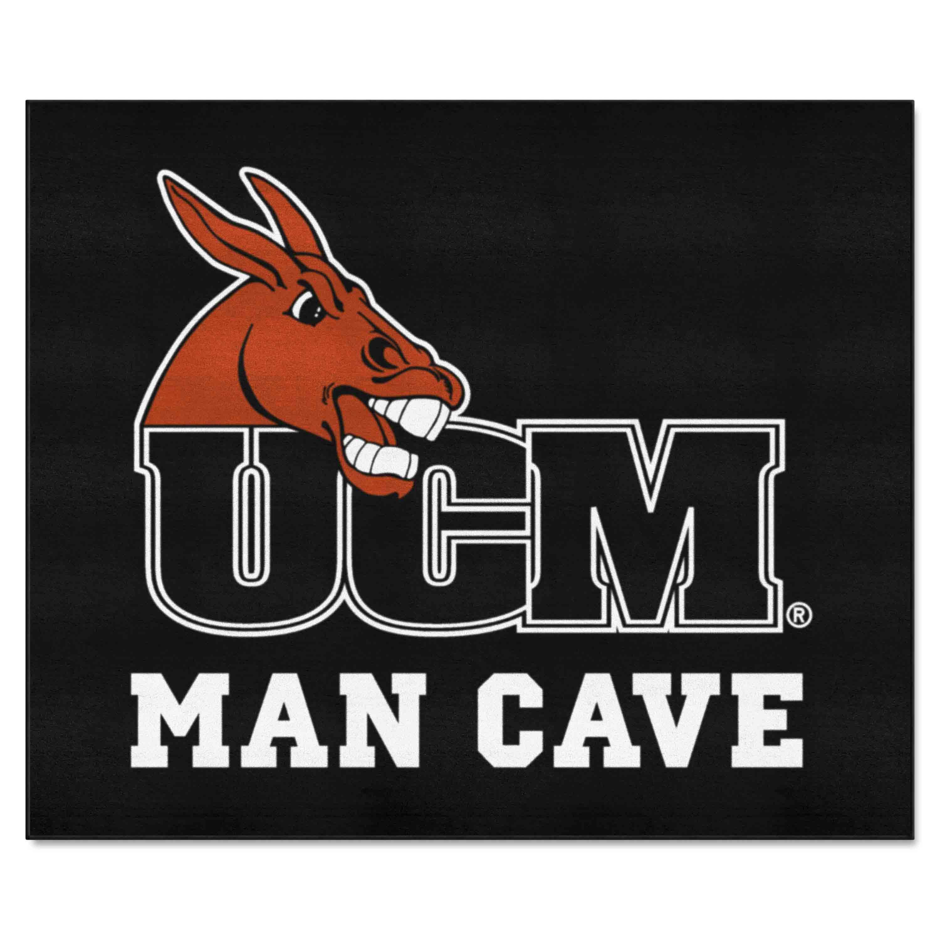 Central Missouri Mules Man Cave Tailgater Rug - 5ft. x 6ft. - Central Missouri