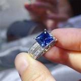 3 Carat Moissanite 925 Sterling Silver Ring - Trendsi - Flyclothing LLC