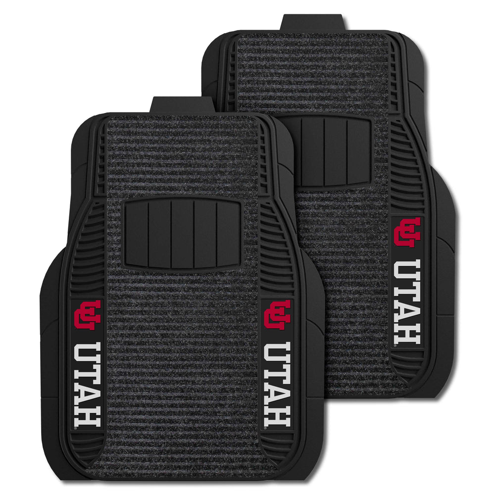 Utah Utes 2 Piece Deluxe Car Mat Set - Utah