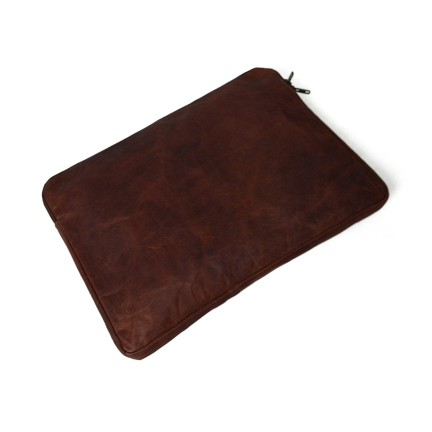 Zento Laptop Sleeve - Dark Brown - Classy Leather Bags - Flyclothing LLC