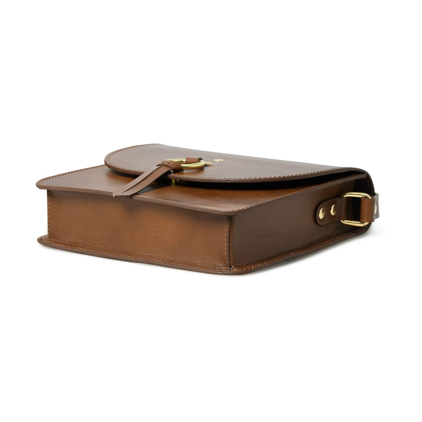 Brown Elegance Crossbody Sling Bag - Classy Leather Bags - Flyclothing LLC