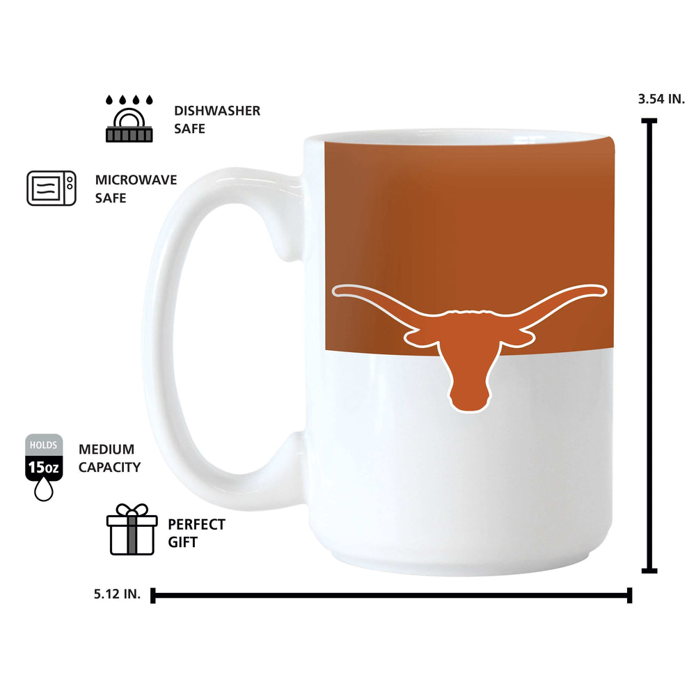 Texas 15oz Colorblock Sublimated Mug - Logo Brands - Flyclothing LLC