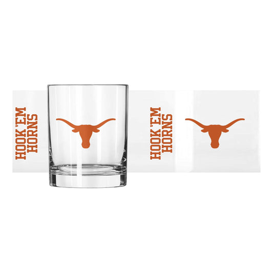 Texas 14oz Gameday Rocks Glass - Logo Brands - Flyclothing LLC