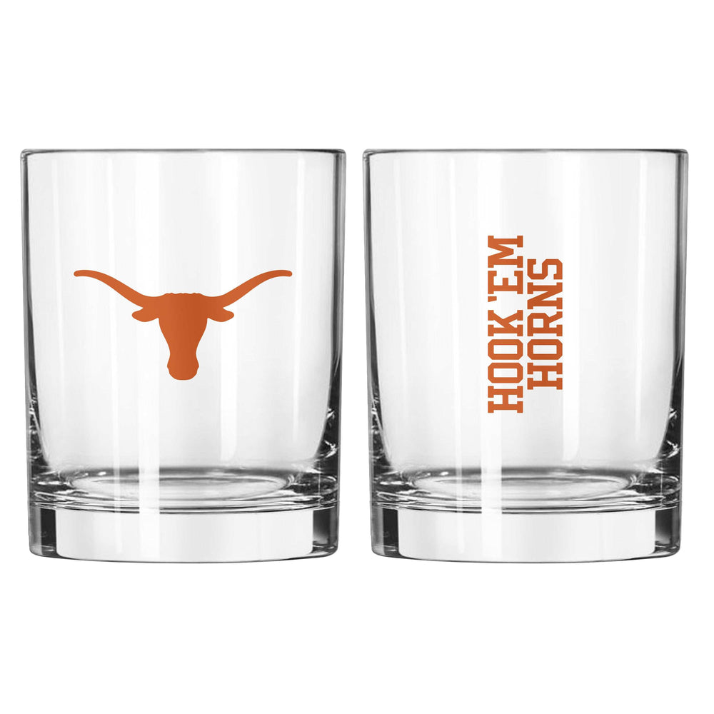 Texas 14oz Gameday Rocks Glass - Logo Brands - Flyclothing LLC