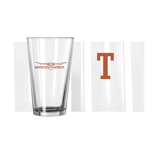 Texas 16oz Retro Pint Glass - Logo Brands - Flyclothing LLC
